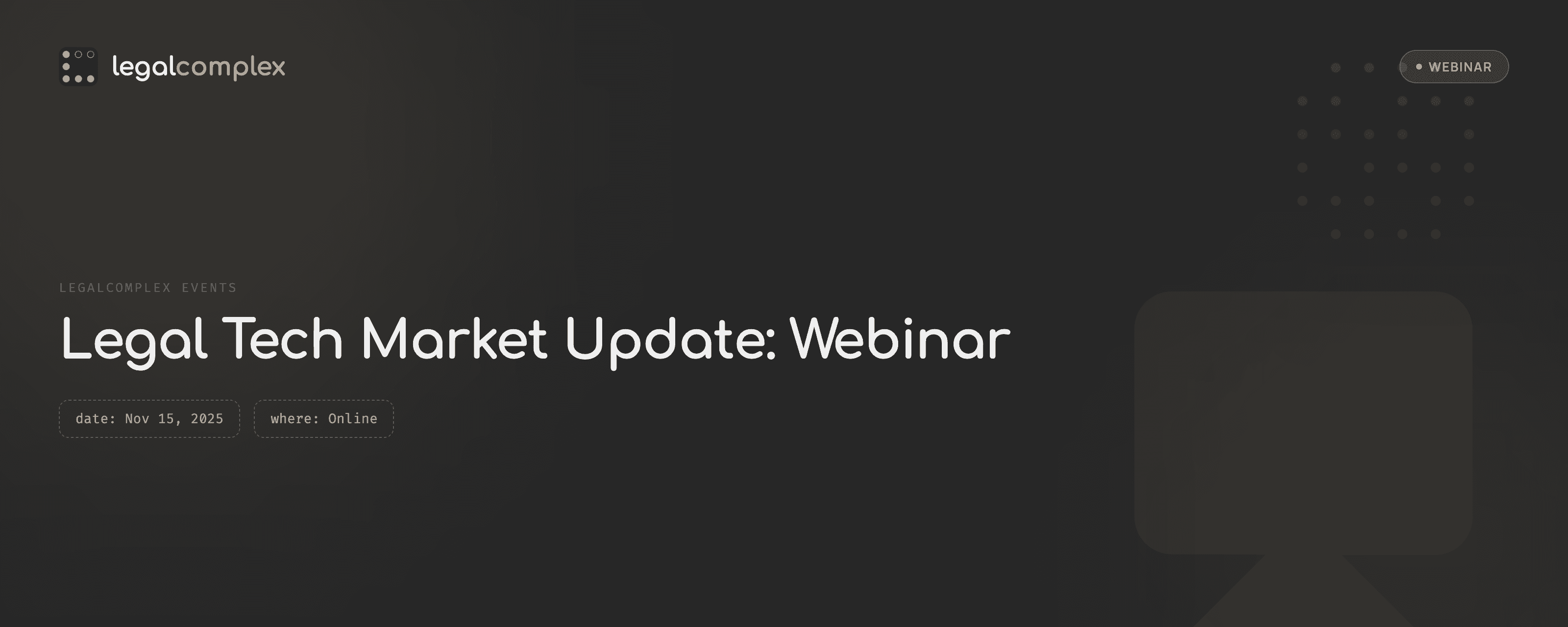 Legal Tech Market Update: Webinar