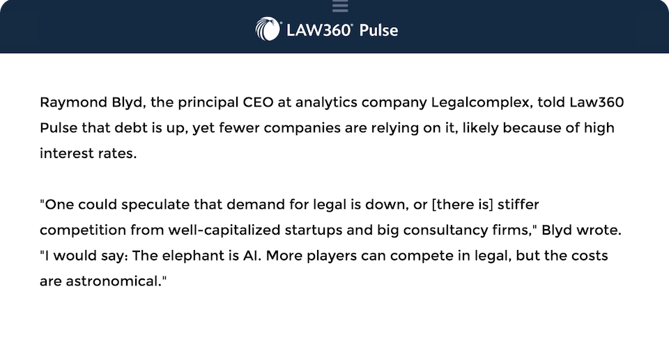 AI Debt Legal 2024